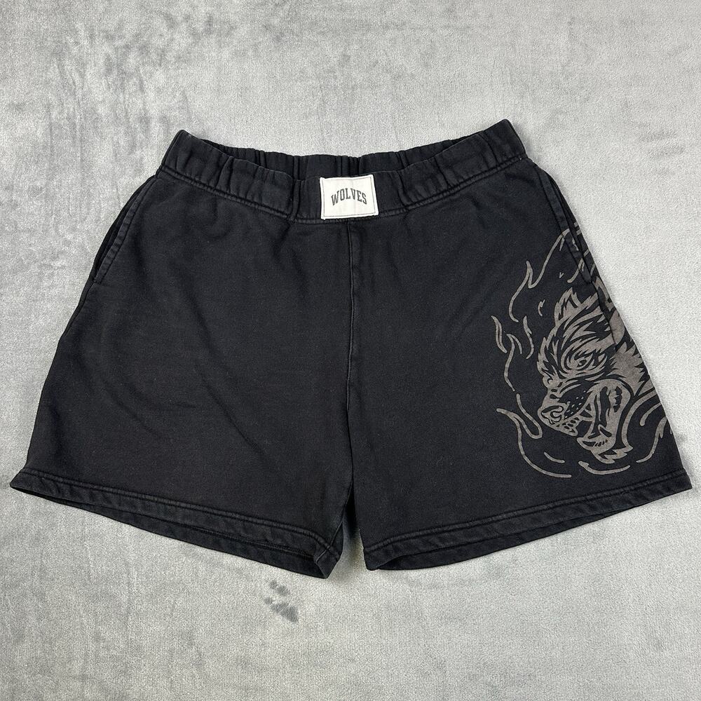 Darc Sport Wolves Athletic Shorts Mens Large Black Gym Limited Edition 379/1000